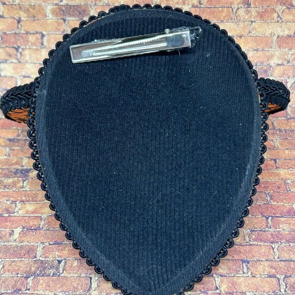 Halloween Pumpkin HANDMADE Mouse Ear Hat/ Fascinator Hat - Picture 4 of 6